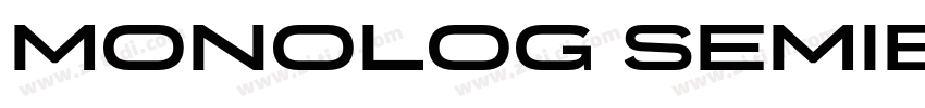Monolog SemiBold字体转换